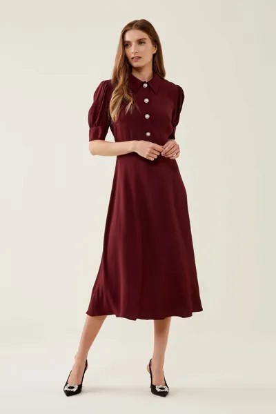Красное платье Jaela с бордовым Finery, красный