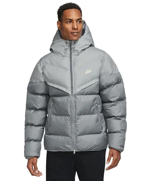 Мужская утепленная куртка-пуховик Storm-FIT Windrunner Nike, серый