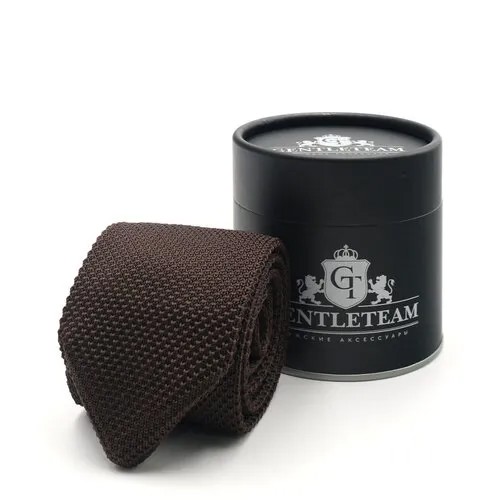 Галстук GENTLETEAM, коричневый