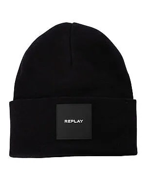 Мужская шапка-бини Replay Box с логотипом, черная