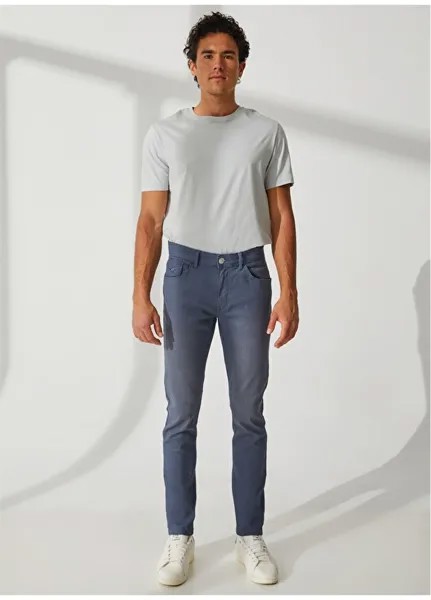 Голубые мужские джинсовые брюки с нормальной талией и нормальными штанинами U.S. Polo Assn.