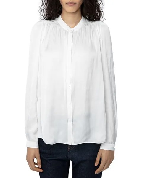 Атласная блузка Tchin Zadig & Voltaire, цвет White