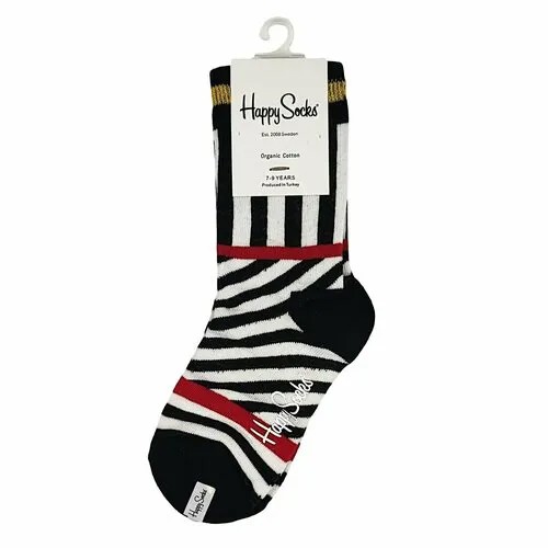 Носки Happy Socks размер 32/35, белый, красный