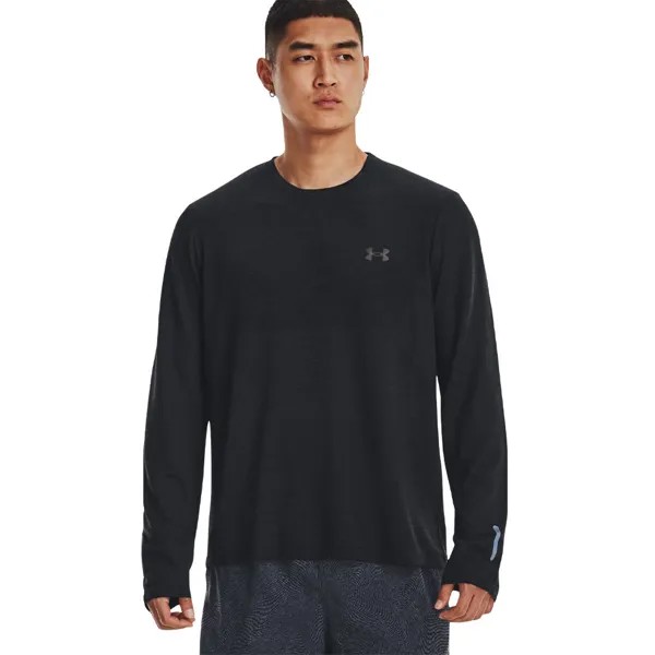 Спортивный топ Under Armour Seamless Stride Long Sleeve, черный