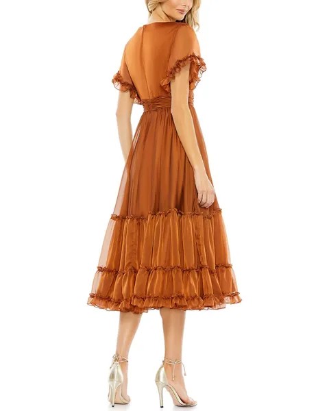 Коктейльное платье Mac Duggal, цвет Rust