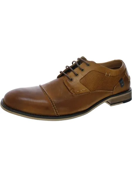 Мужские оксфорды с кожаной замшевой отделкой Steve Madden, цвет Tan Leather