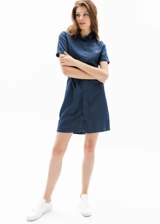 Женское платье-рубашка Lacoste с коротким рукавом