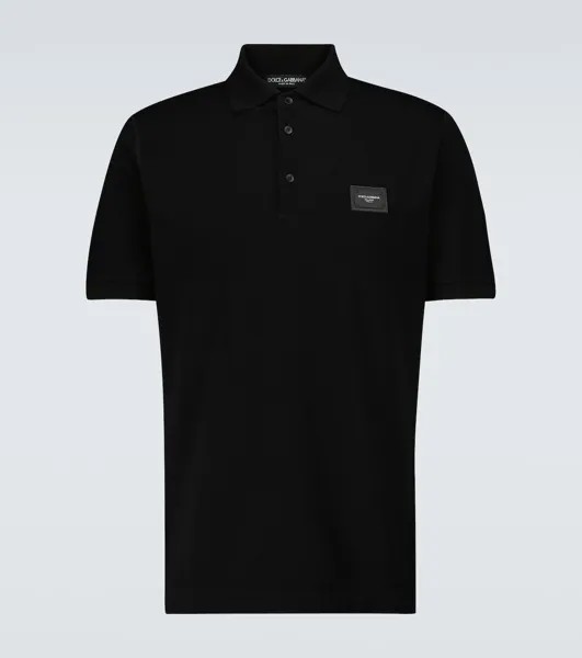Рубашка поло с короткими рукавами Dolce&Gabbana, черный