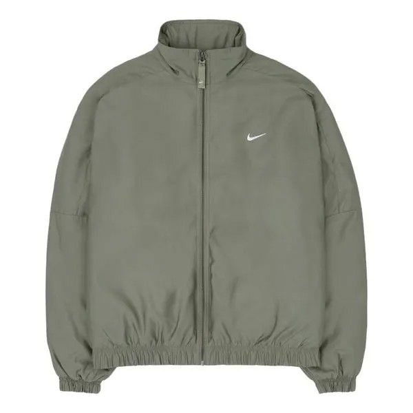 Куртка Nike NRG Satin Bomber Jacket 'Army', цвет army/kumquat/white