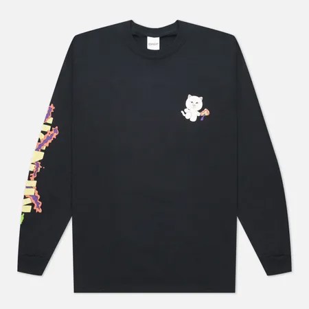 Мужской лонгслив RIPNDIP Day Tripper, цвет чёрный, размер S