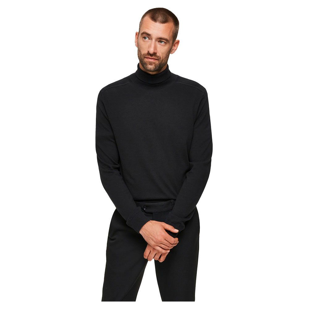 Свитер Selected Berg Roll Neck, черный