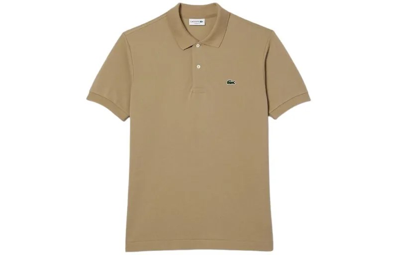 Рубашка поло мужская хаки Lacoste, желтый