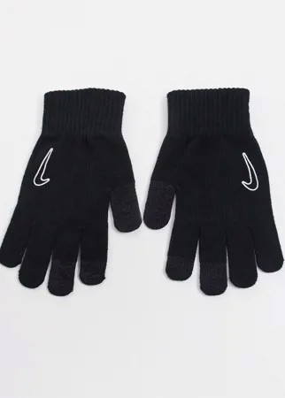 Черные трикотажные перчатки Tech 2.0 в стиле унисекс Nike-Черный