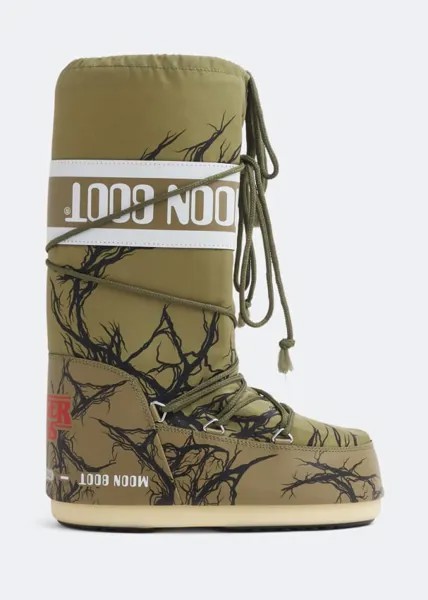Ботинки MOON BOOT x Stranger Things Vines boots, зеленый