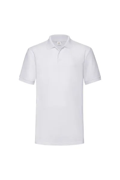 Рубашка поло с короткими рукавами из тяжелого пике 65/35 Fruit of the Loom, белый