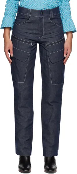 Синие джинсы с контрастной отстрочкой paria /FARZANEH