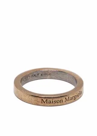 Maison Margiela серебряный браслет с гравировкой логотипа