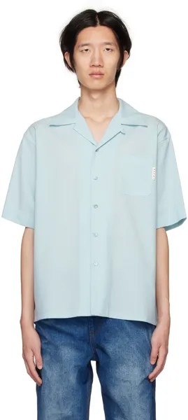 Синяя рубашка для боулинга Marni