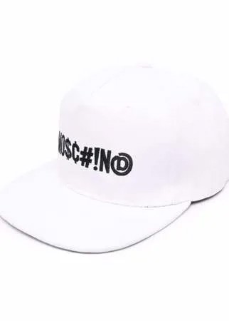 Moschino шестипанельная кепка с вышитым логотипом