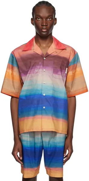 Разноцветная рубашка с принтом Marni