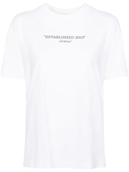 Футболка с принтом Est' 2013 Off-White, белый