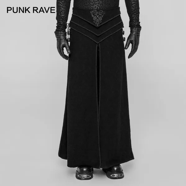 PUNKRAVE Мужская юбка готические брюки стимпанк Ретро дворцовые рождественские мужские брюки Шотландии костюм для выступлений в викторианско...