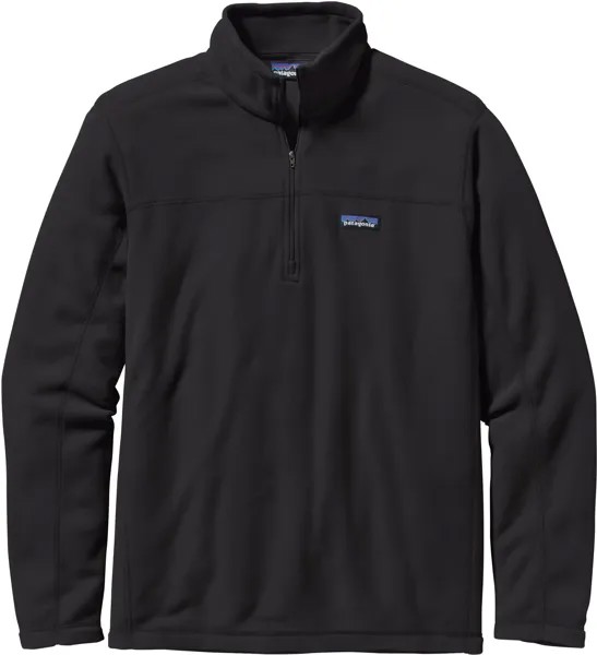 Флисовый пуловер Micro D — мужской Patagonia, черный