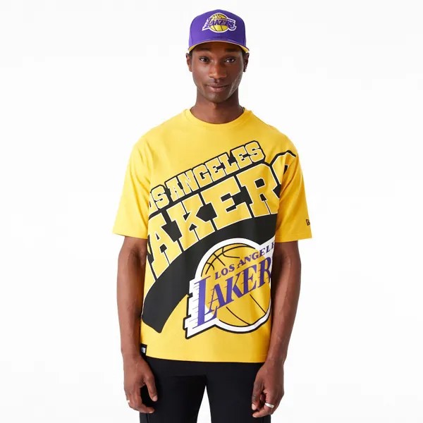 Футболка New Era NBA Large Wrdmrk Los Angeles Lakers T-shirt, желтый