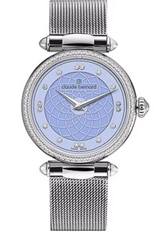 Швейцарские наручные  женские часы Claude Bernard 20509-3MCIELN. Коллекция Dress code