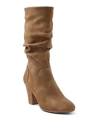 Ботинки XOXO Womens Brown Padded Strasburg Round Toe Block Heel Slouch Boot 8 M