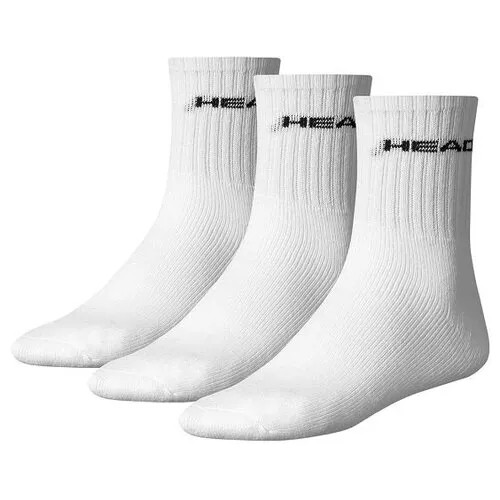Носки спортивные Head Socks Club Tennis x3 White 811914-WHB, 43/46