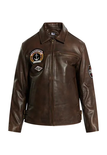 Кожаная куртка DreiMaster Jacke, коричневый