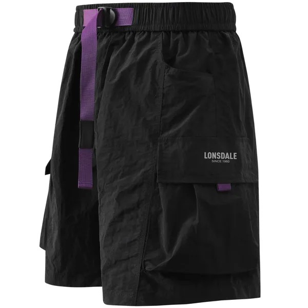 LONSDALE Шорты-карго унисекс, Светло-фиолетовый