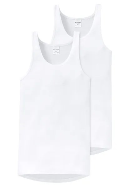 Майка Schiesser/Tanktop Original Classics Feinripp, белый