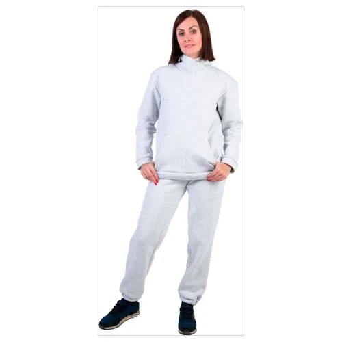 TW21-0544010602 Спортивные брюки с начесом для взрослых, серый меланж (50)