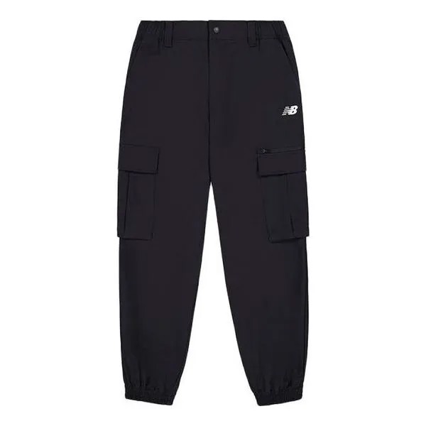 Штаны nb small logo тканые спортивные штаны New Balance, черный