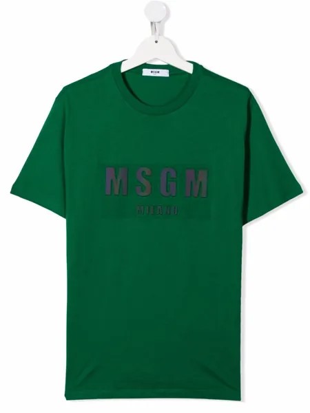 MSGM Kids футболка с логотипом