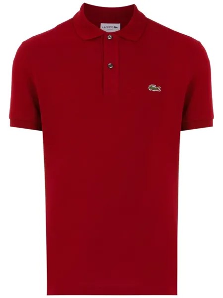 Lacoste рубашка поло с нашивкой-логотипом, красный