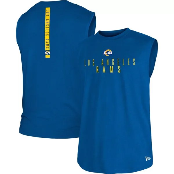 Мужская майка New Era Royal Los Angeles Rams Team Muscle Tank