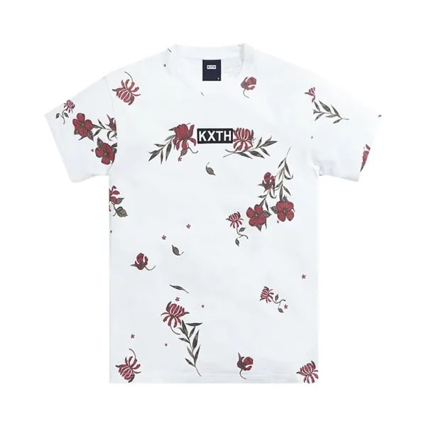 Футболка Kith Summer Floral Short-Sleeve Tee 'White', белый