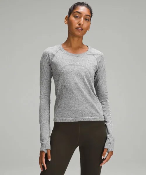 Рубашка с длинным рукавом Swiftly Tech 2.0 Lululemon, серый