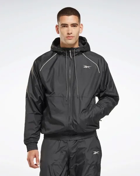 Ветровка мужская Reebok Outerwear Fleece-Lined Jacket черная L