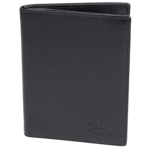 Бумажник Klondike, фактура гладкая, черный