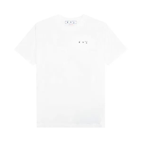 Футболка Off-White Caravaggio Paint Over с короткими рукавами, цвет Белый/Черный