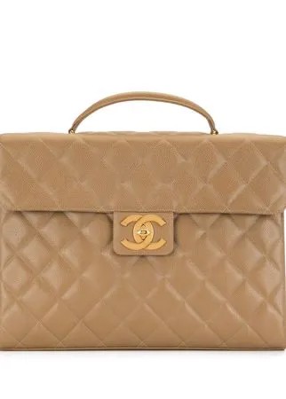 Chanel Pre-Owned стеганый портфель 1995-го года с логотипом CC