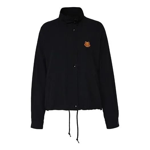 Куртка KENZO Tiger Head Embroidered Long Sleeves Jacket Black, черный