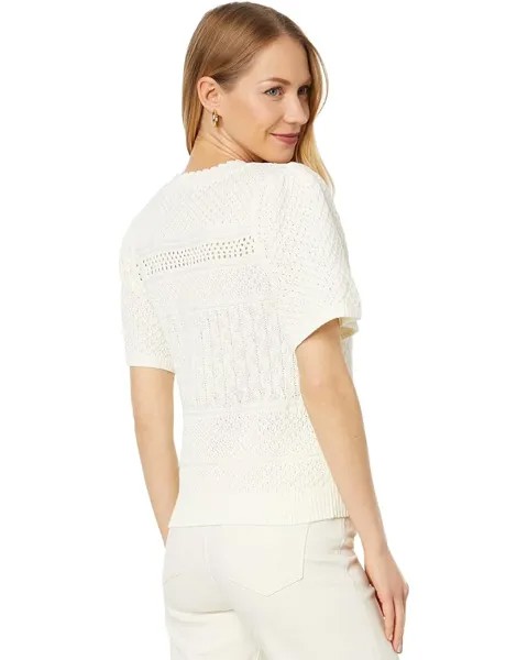 Свитер Lilla P Puff Sleeve Pullover Sweater, цвет Bone