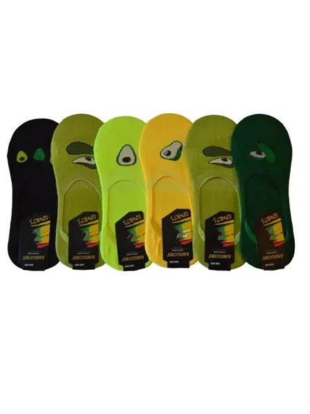 Следки женские AMIGOBS N174 разноцветные one size