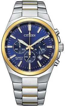 Японские наручные  мужские часы Citizen AN8176-52L. Коллекция Chronograph