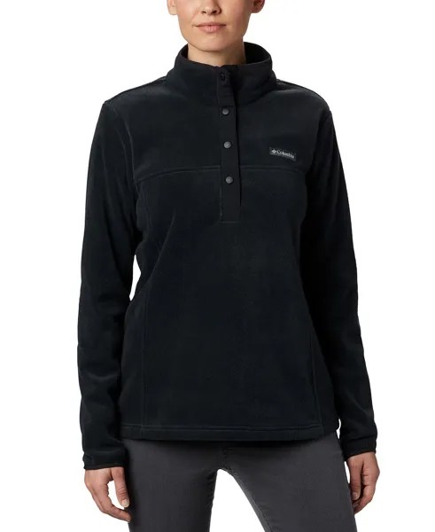 Женский флисовый пуловер benton springs с застежкой спереди Columbia, черный
